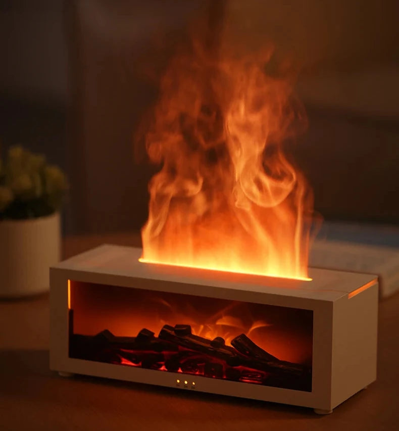 Fireplace Air Humidifier with LED Light