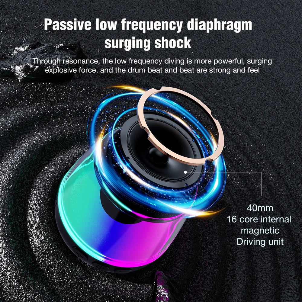 Magnetic Portable RGB Bluetooth Speaker