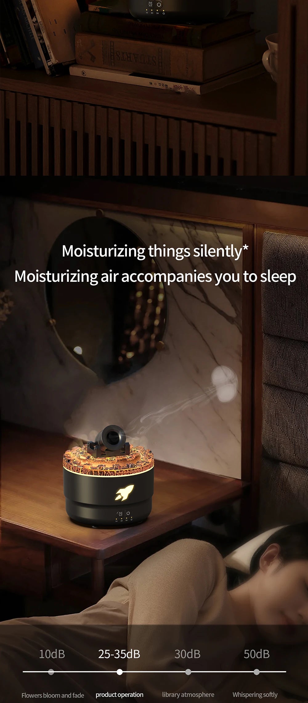 Volcanic Crack Light Artillery Air Humidifier