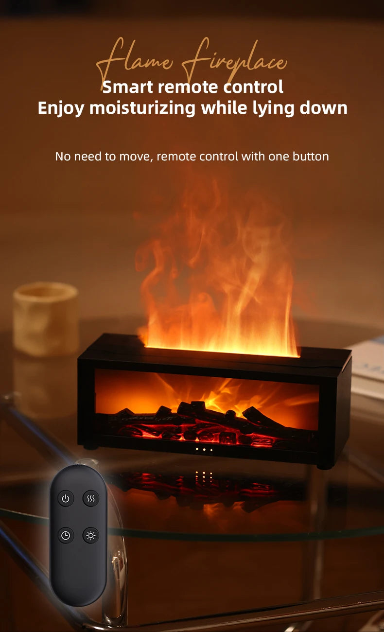 Fireplace Air Humidifier with LED Light