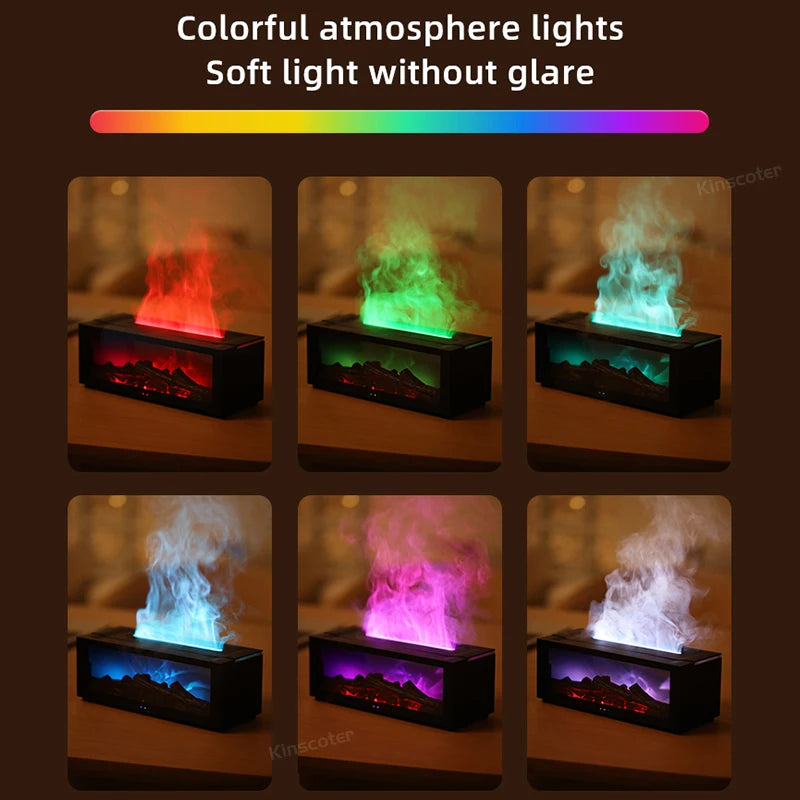 Fireplace Air Humidifier with LED Light