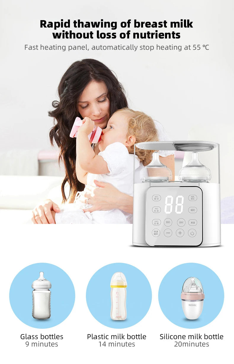 Baby Milk Bottle Warmer Sterilizer with Accurate Temperature Control