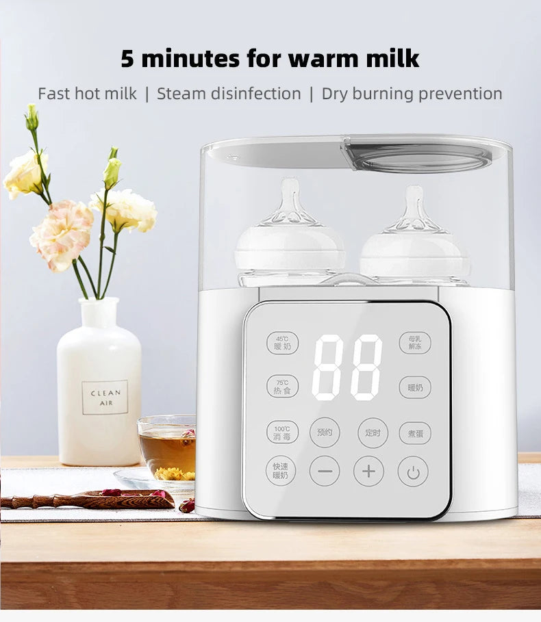 Baby Milk Bottle Warmer Sterilizer with Accurate Temperature Control