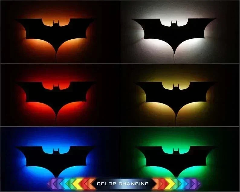 Bat Man LOGO LED Lamp