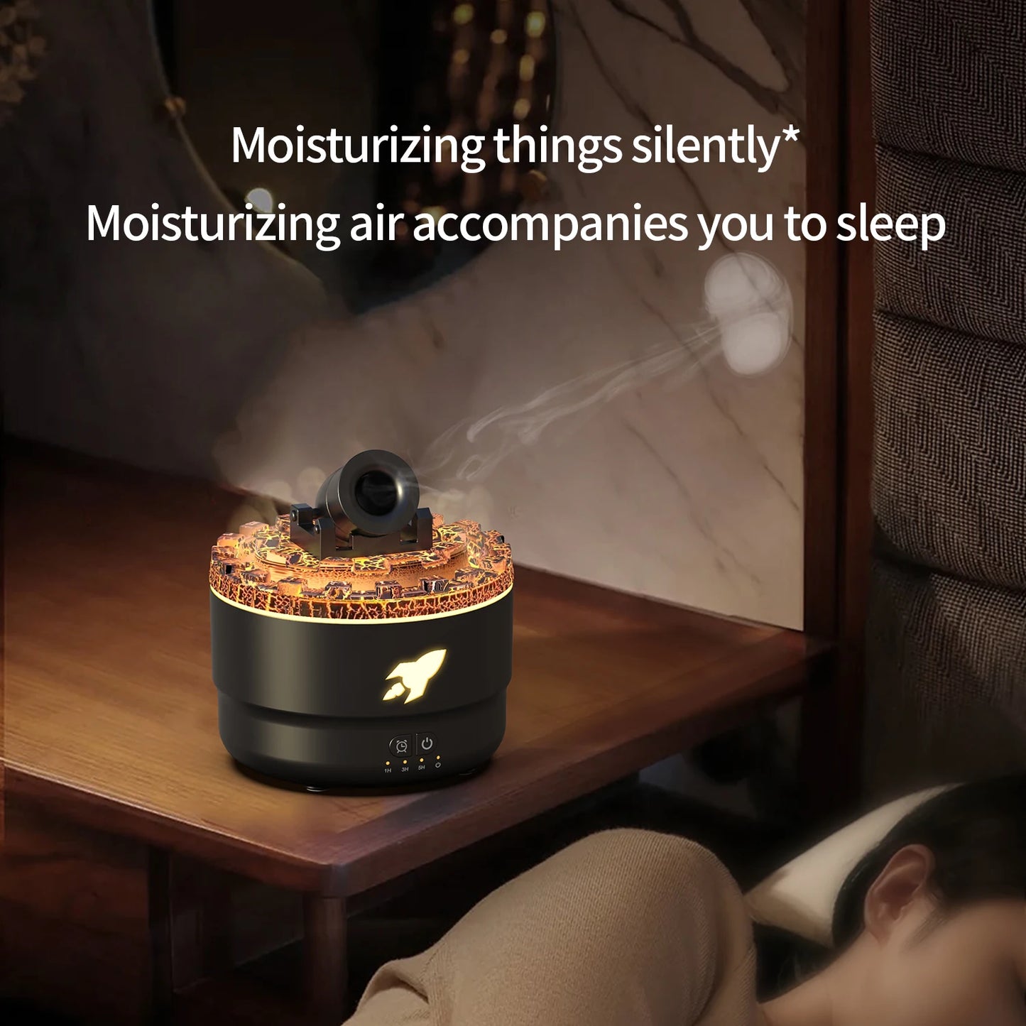 Volcanic Crack Light Artillery Air Humidifier