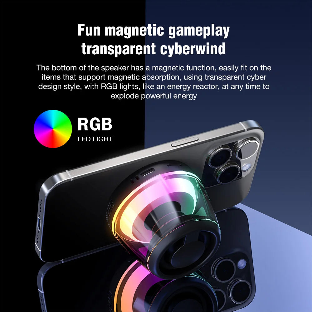 Magnetic Portable RGB Bluetooth Speaker