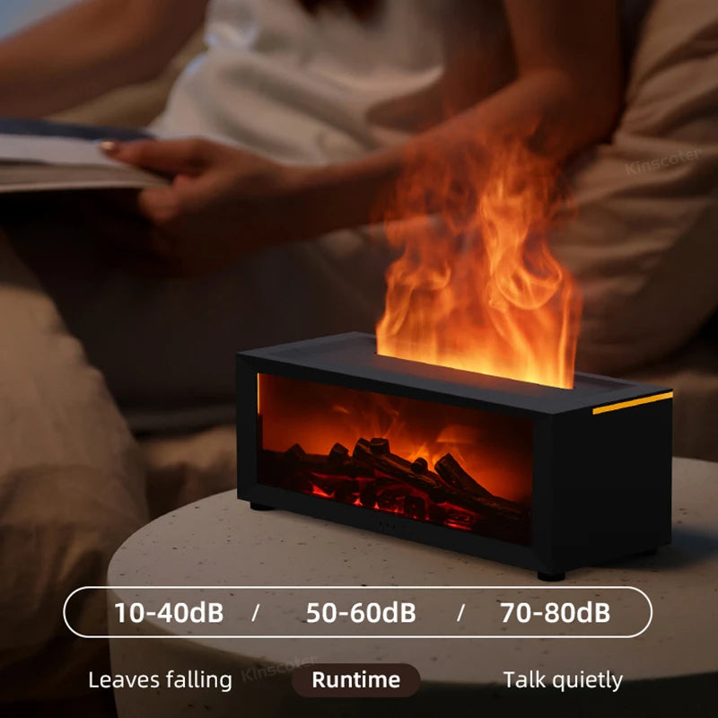 Fireplace Air Humidifier with LED Light