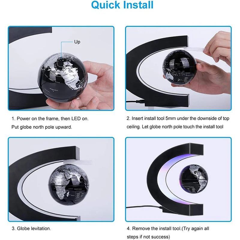 Magnetic Antigravity LED Globe