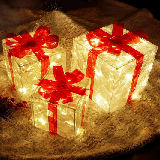 Glowing Gift Box For Christmas