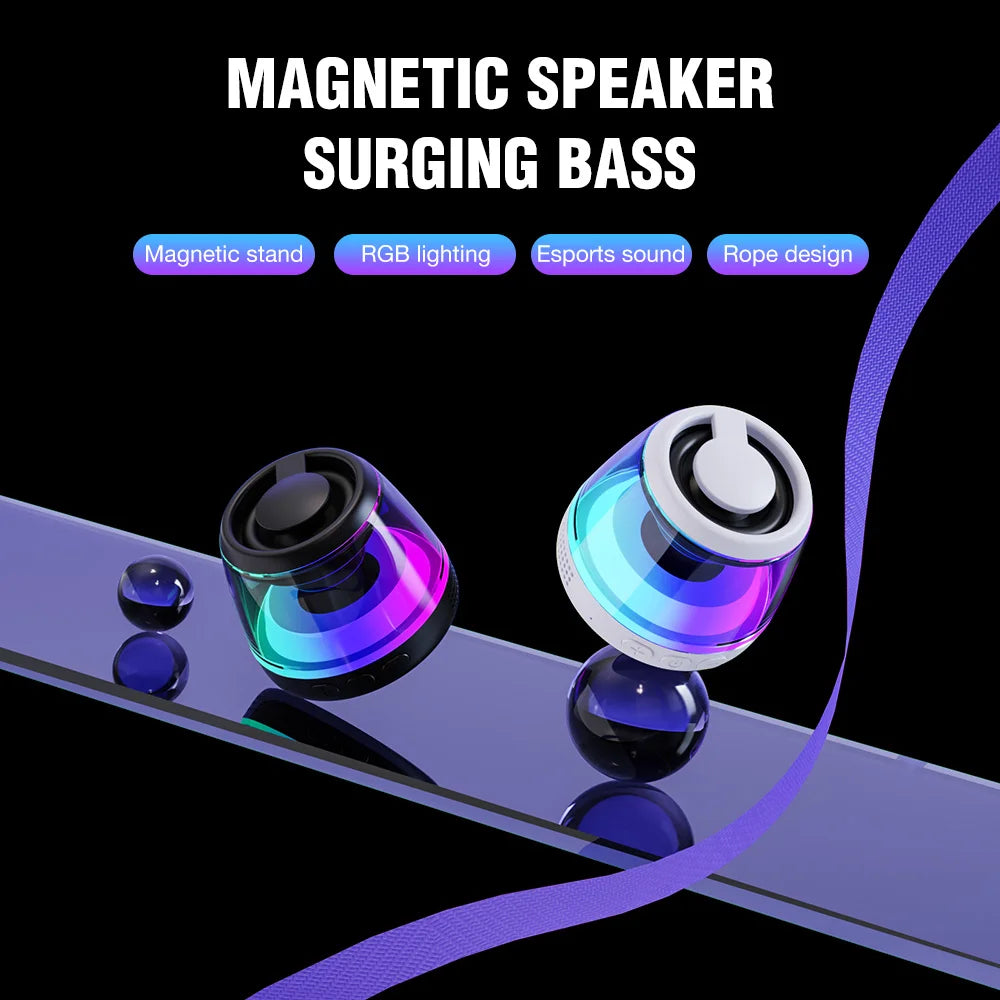 Magnetic Portable RGB Bluetooth Speaker